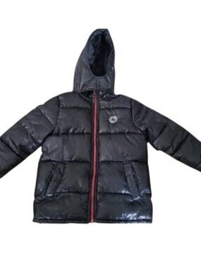 iXTREME Black Hooded Winter Puffer Parka Jacket Boys Size 5